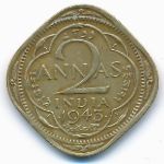 Британская Индия, 2 анны (1943 г.)