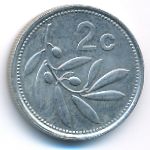 Malta, 2 cents, 1991