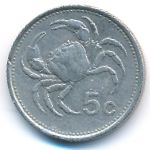 Мальта, 5 центов (1986 г.)