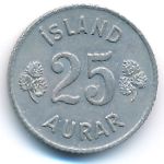 Iceland, 25 aurar, 1963