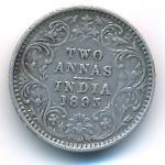 Британская Индия, 2 анны (1893 г.)