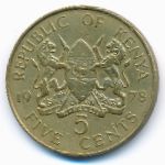 Кения, 5 центов (1978 г.)