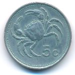 Мальта, 5 центов (1986 г.)