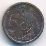 South Africa, 5 cents, 2008