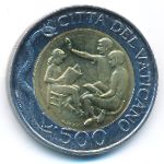 Ватикан, 500 лир (1996 г.)