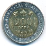Западная Африка, 200 франков (2003–2005 г.)