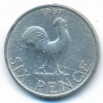 Malawi, 6 pence, 1967
