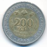 Западная Африка, 200 франков (2005 г.)