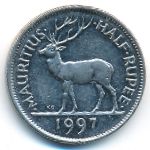 Mauritius, 1/2 rupee, 1997