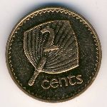 Fiji, 2 cents, 1969–1985