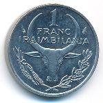 Мадагаскар, 1 франк (1993 г.)