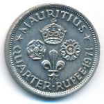 Mauritius, 1/4 rupee, 1971