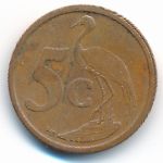 South Africa, 5 cents, 2004