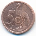 ЮАР, 5 центов (2005 г.)