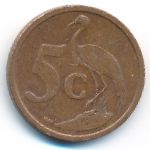 South Africa, 5 cents, 2005