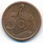 South Africa, 5 cents, 2008