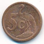 South Africa, 5 cents, 2008