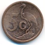 South Africa, 5 cents, 2008