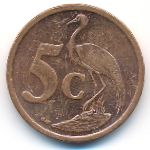South Africa, 5 cents, 2008