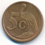 South Africa, 5 cents, 2008