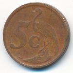 South Africa, 5 cents, 2008