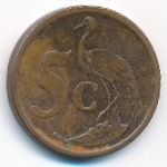 South Africa, 5 cents, 2008