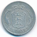 Дания, 2 кроны (1875 г.)