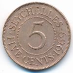 Сейшелы, 5 центов (1969 г.)