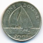 Бермудские острова, 1 доллар (2008 г.)