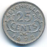 Сейшелы, 25 центов (1972 г.)