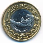 Остров Пасхи., 200 песо (2014 г.)