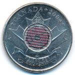 Canada, 25 cents, 2004