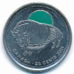 Канада, 25 центов (2011 г.)