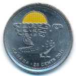 Канада, 25 центов (2011 г.)