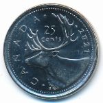Canada, 25 cents, 2021