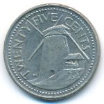 Барбадос, 25 центов (2001 г.)