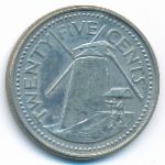 Барбадос, 25 центов (2003 г.)