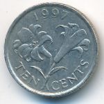 Бермудские острова, 10 центов (1997 г.)