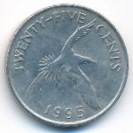 Bermuda Islands, 25 cents, 1995