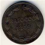 Papal States, 1 baiocco, 1846–1849