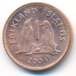 Falkland Islands, 1 penny, 2004
