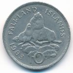 Фолклендские острова, 10 пенсов (1983 г.)