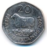 Фолклендские острова, 20 пенсов (2004 г.)