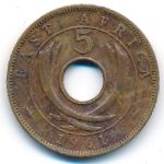 East Africa, 5 cents, 1961