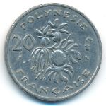 Французская Полинезия, 20 франков (1967 г.)
