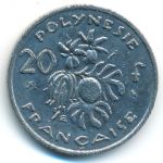 Французская Полинезия, 20 франков (1970 г.)