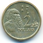 Australia, 2 dollars, 1988