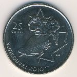 Canada, 25 cents, 2008