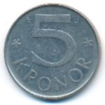 Швеция, 5 крон (1983 г.)