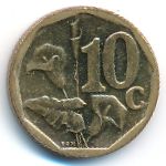 ЮАР, 10 центов (2010 г.)